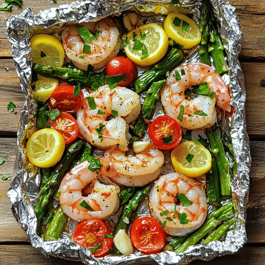 Lemon Garlic Shrimp Foil Packs Tasty and Simple Dish