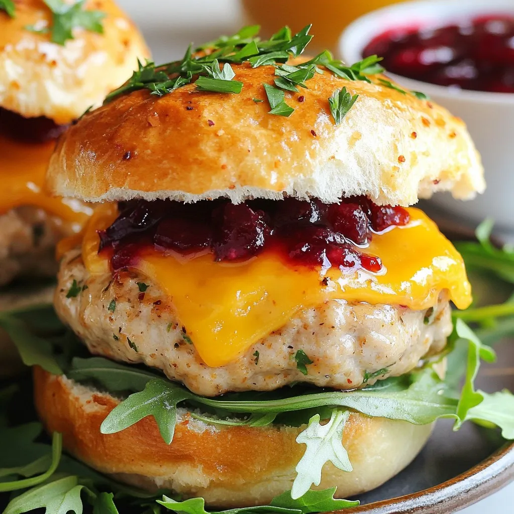 Turkey &#038; Cranberry Sliders Savory and Simple Delight