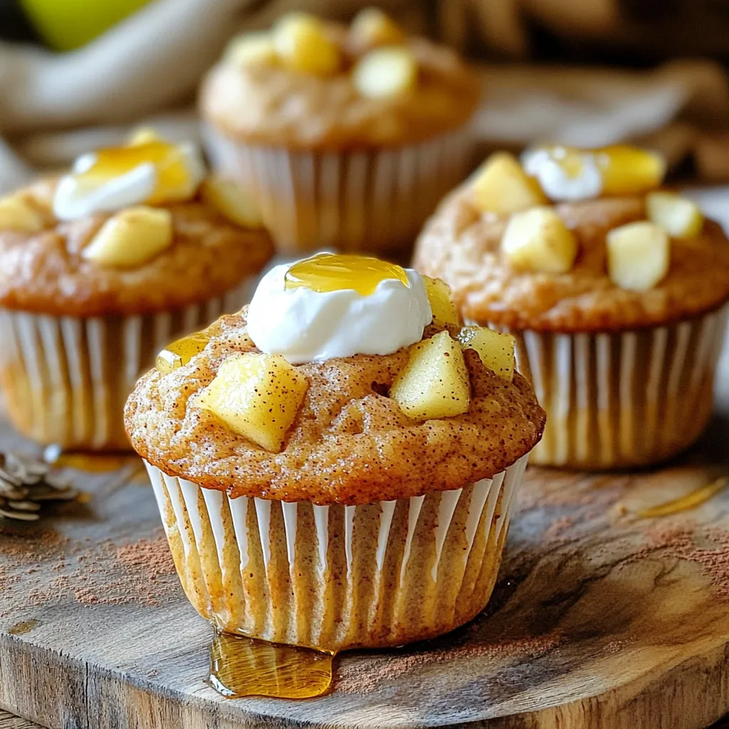 Apple Cinnamon Protein Muffins Tasty and Healthy Snack