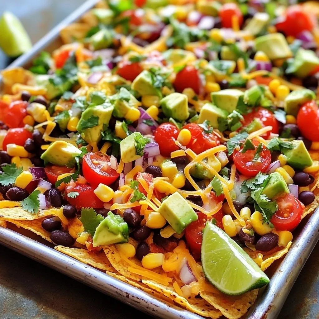 Veggie Loaded Sheet Pan Nachos Flavorful Party Treat