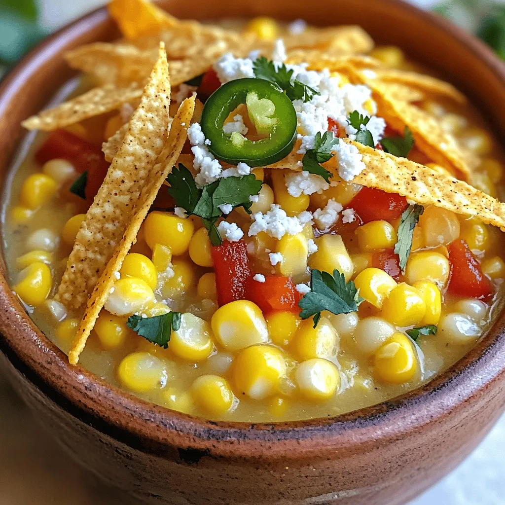 Instant Pot Mexican Street Corn Soup Flavor Boost