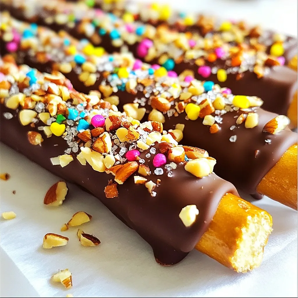 Chocolate Covered Pretzel Rods Irresistible Treat Recipe