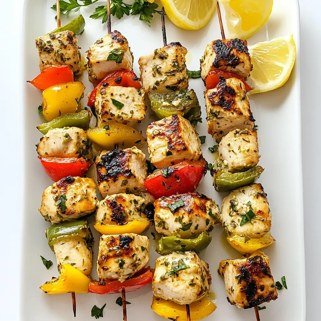 Lemon Herb Grilled Chicken Kebabs Flavorful Meal Idea