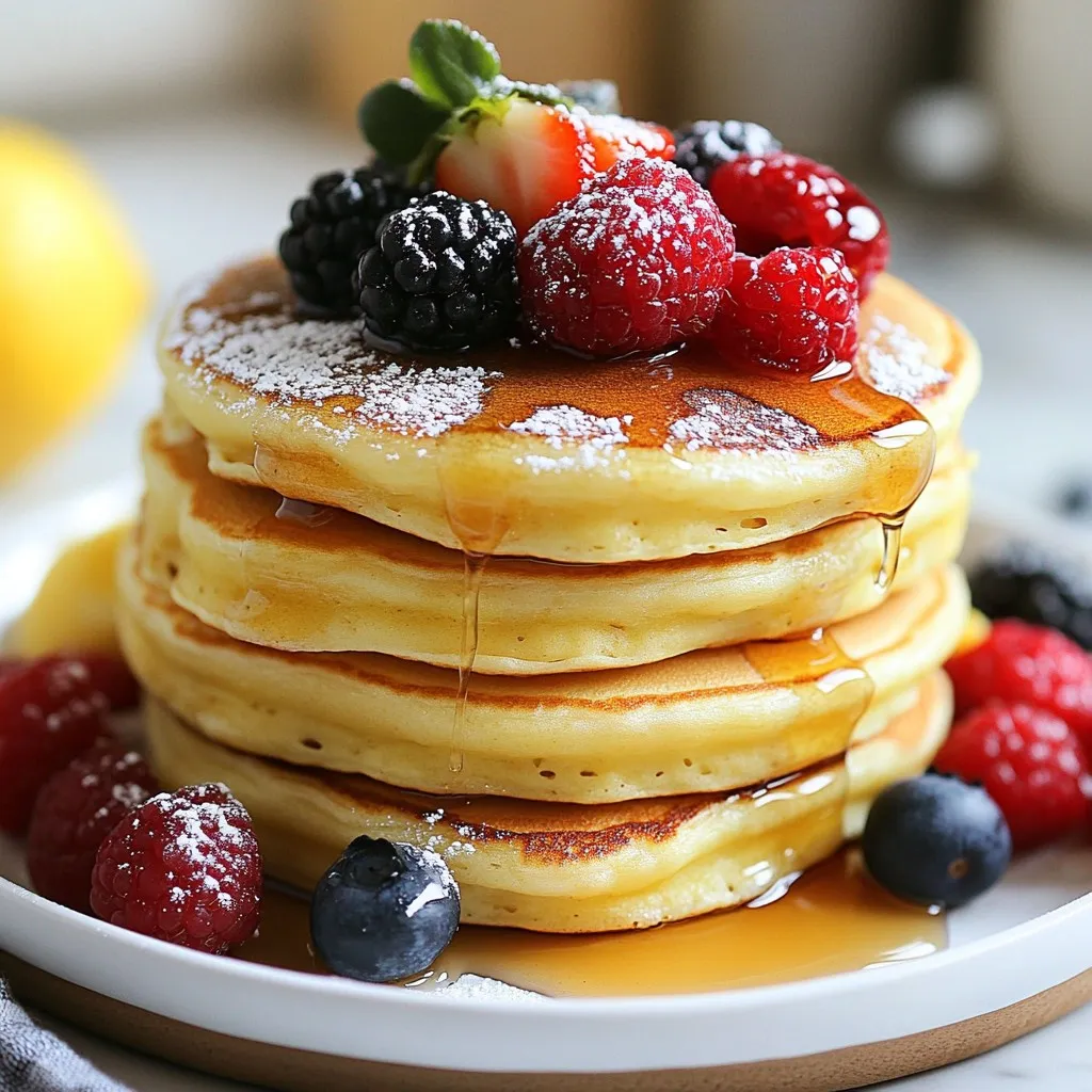 Lemon Ricotta Pancakes Fluffy and Delicious Recipe