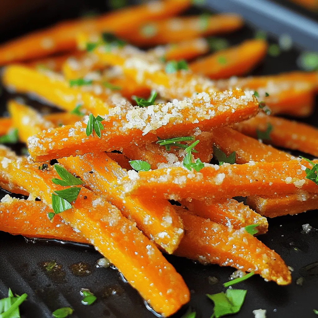 Air Fryer Garlic Parmesan Carrot Fries Delightful Snack