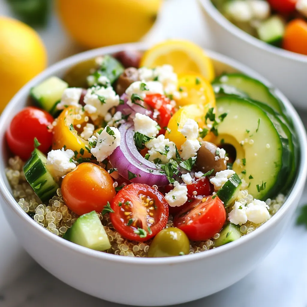 Mediterranean Quinoa Bowls Flavorful and Nutritious Dish