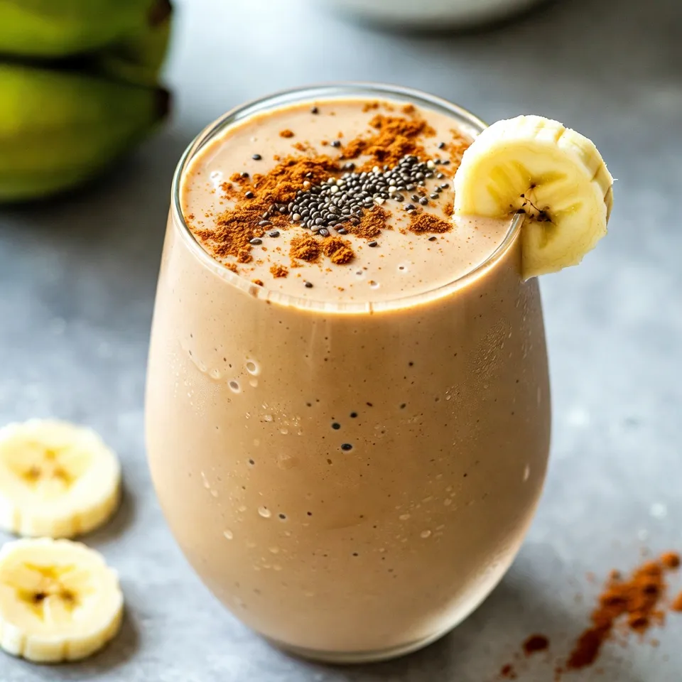 Peanut Butter Banana Protein Smoothie Power Boost