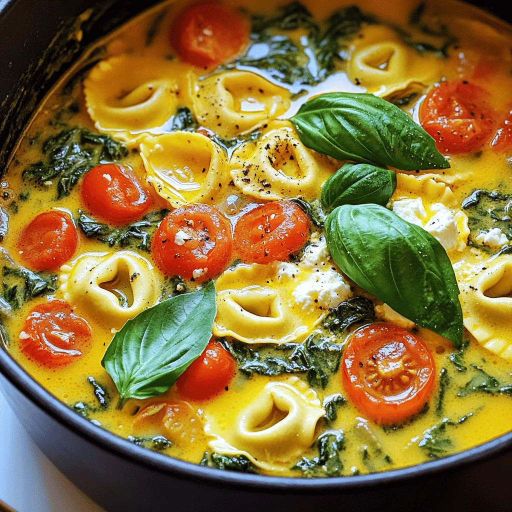 One-Pot Spinach Feta Tortellini Easy Weeknight Meal
