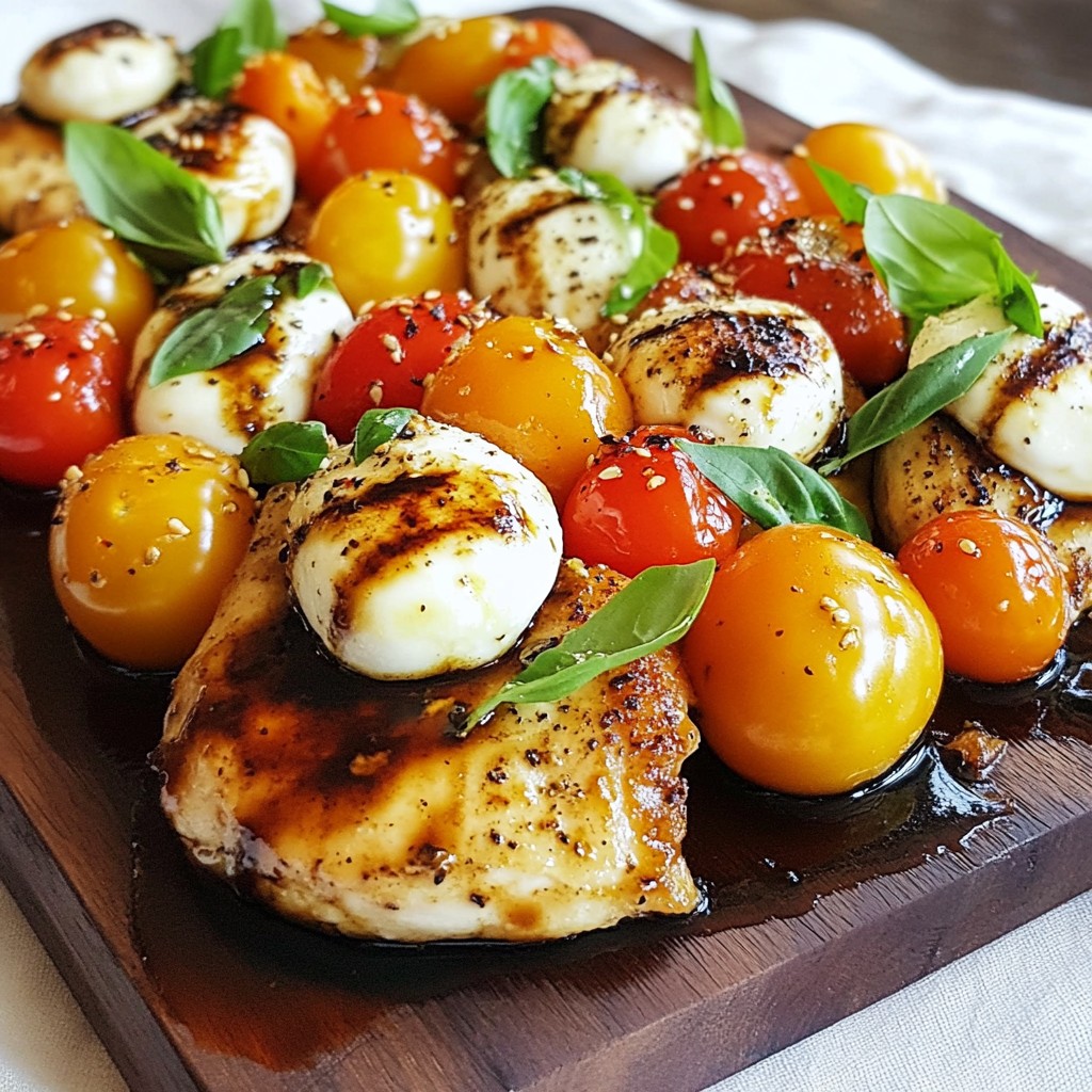 Balsamic Glazed Caprese Chicken Flavorful Dinner Idea
