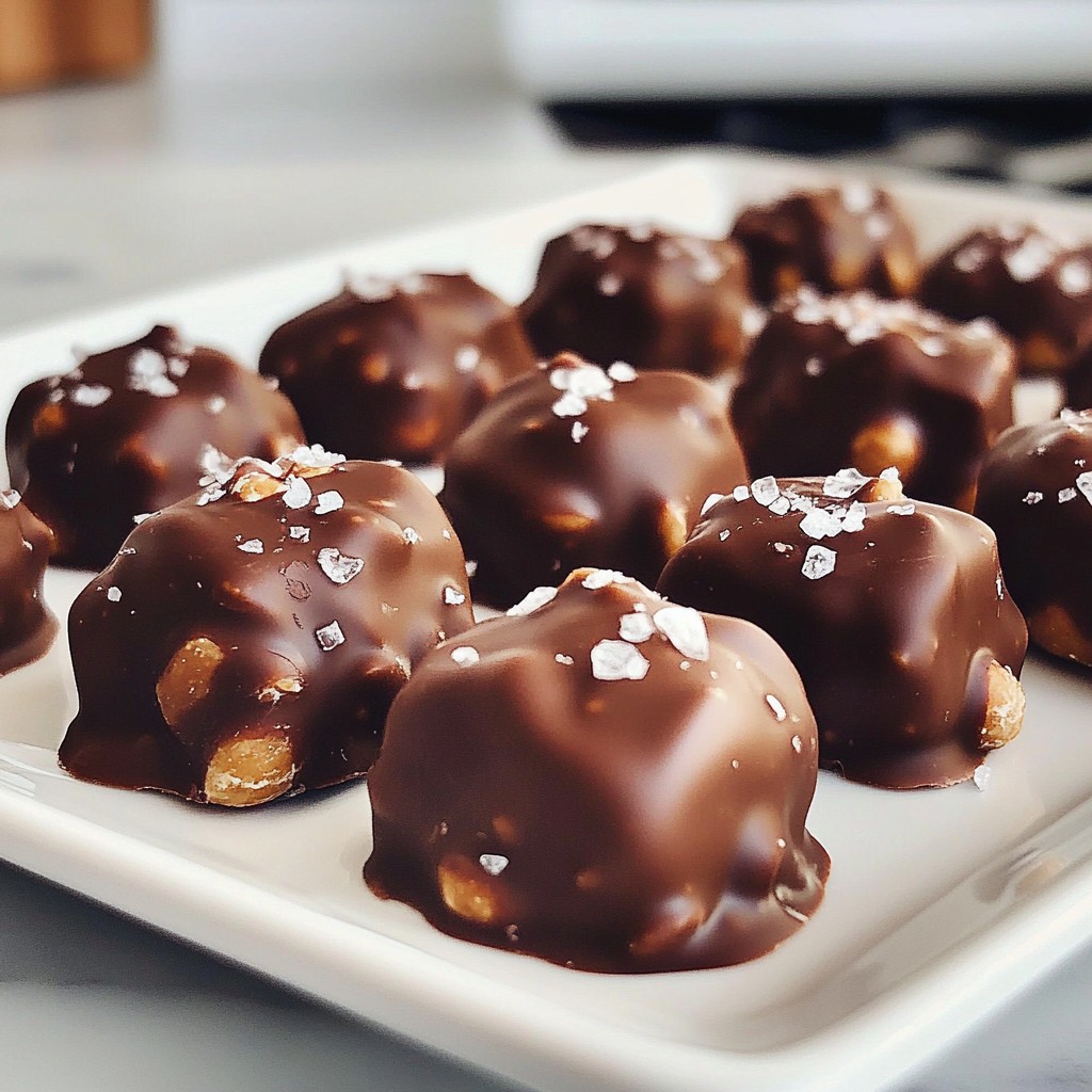 Chocolate Covered Peanut Clusters Delightful and Easy
