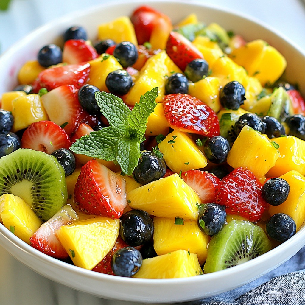 Honey Lime Fruit Salad Refreshing and Simple Recipe