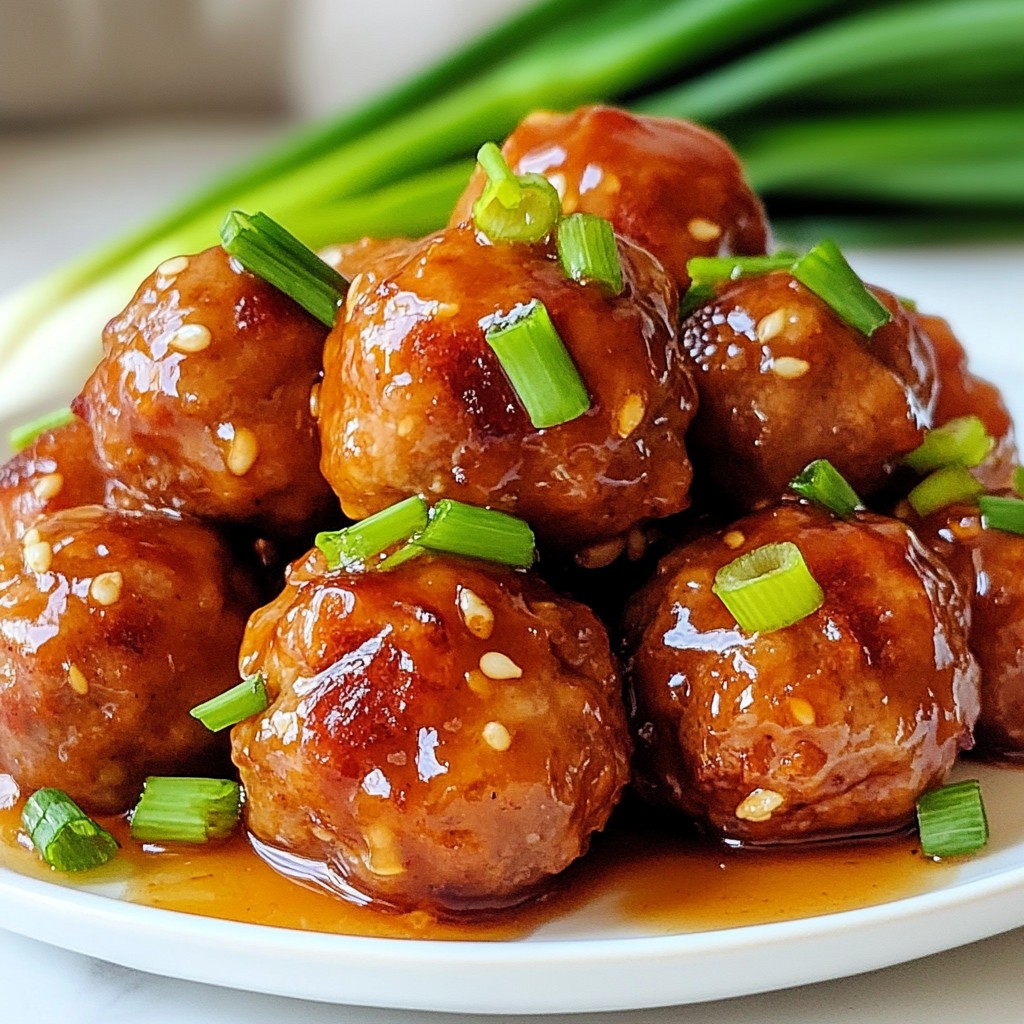 Honey Garlic Glazed Meatballs Simple and Tasty Recipe