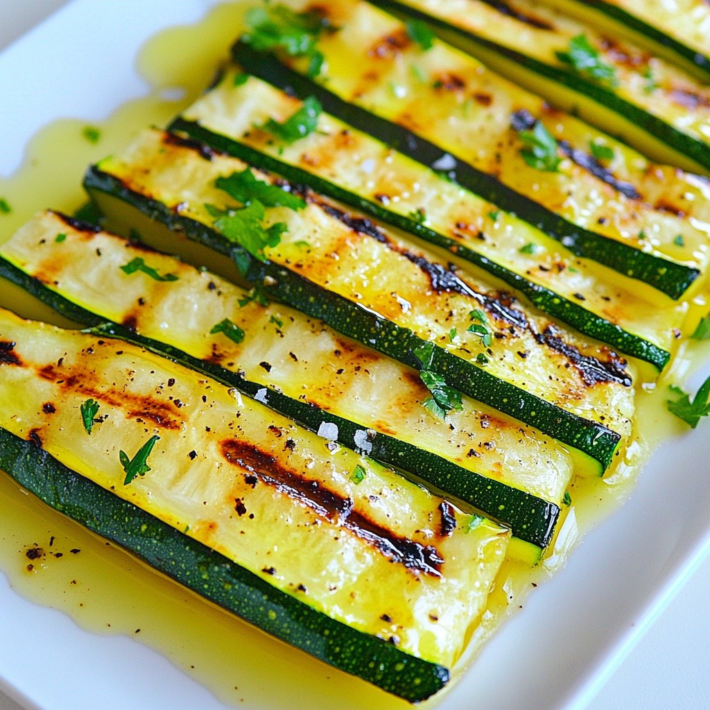 Garlic Herb Grilled Zucchini Simple and Flavorful Dish