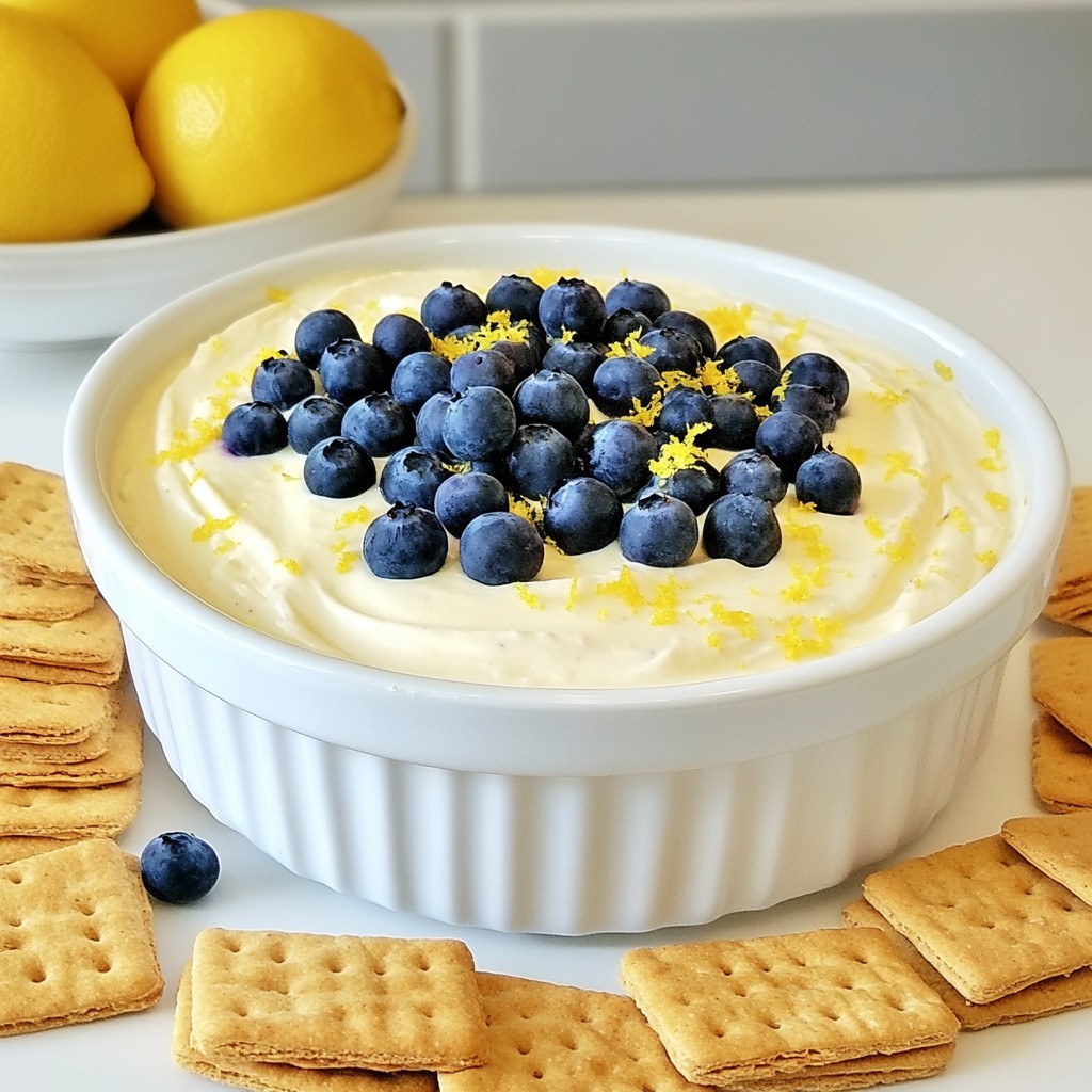 Lemon Blueberry Cheesecake Dip Easy and Tasty Treat