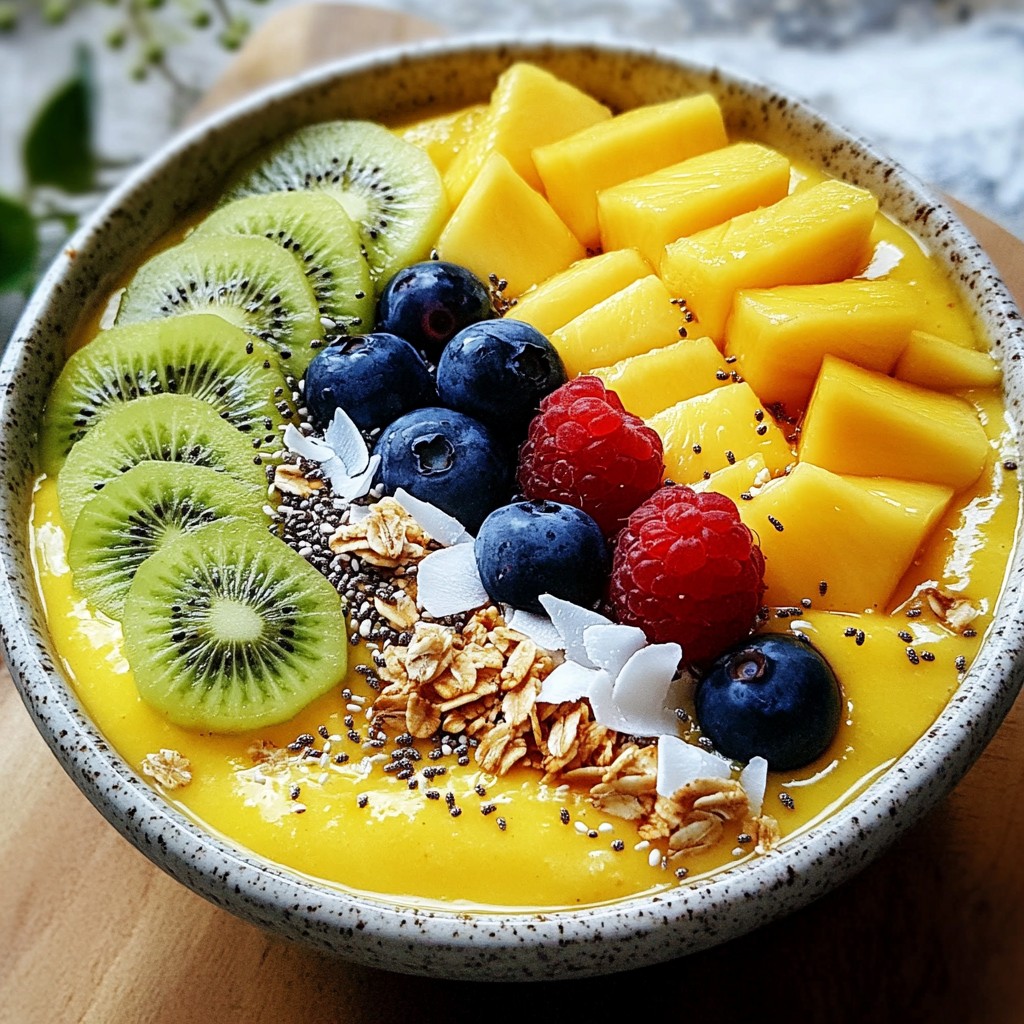 Pineapple Mango Smoothie Bowl Easy and Refreshing Treat