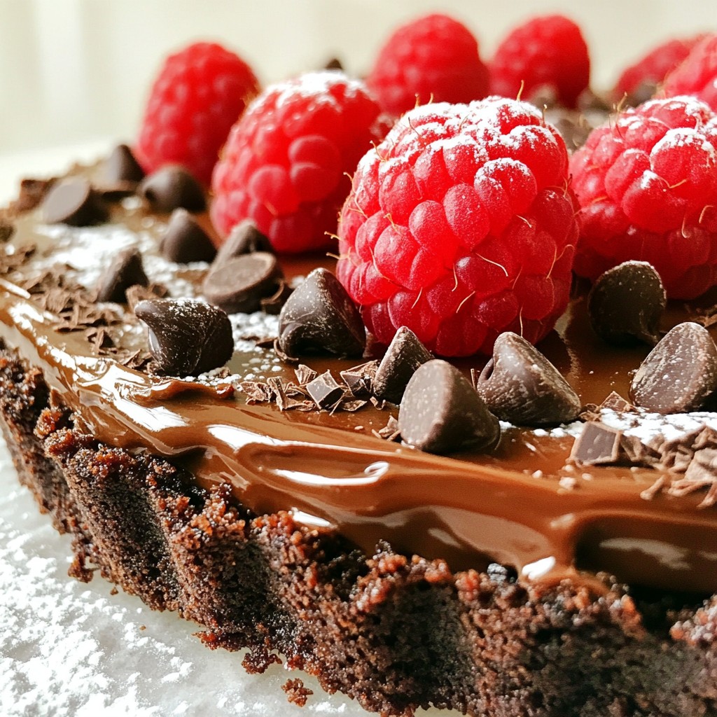 Chocolate Raspberry Truffle Tart Delightful Dessert