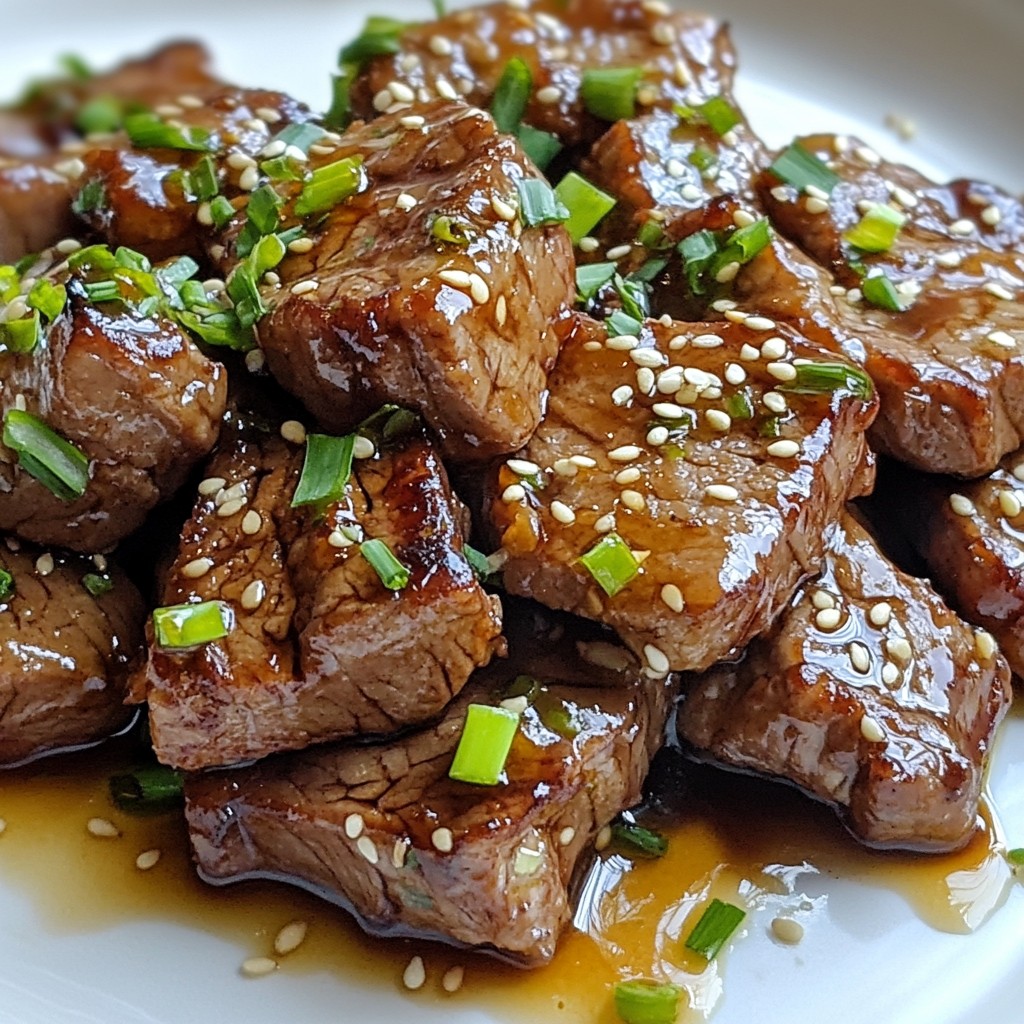 Honey Garlic Steak Bites Flavorful and Easy Recipe