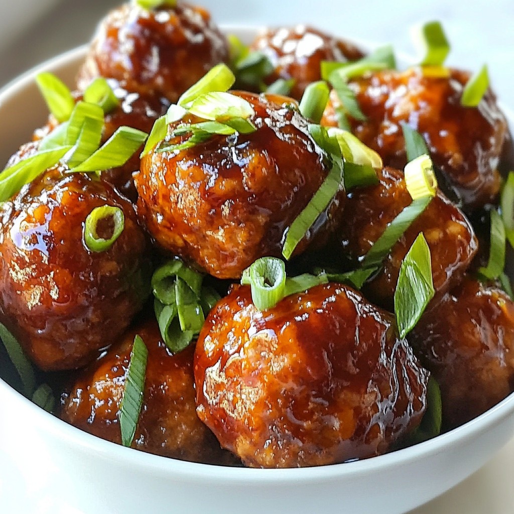 Honey Sriracha Glazed Meatballs for Flavorful Dinner