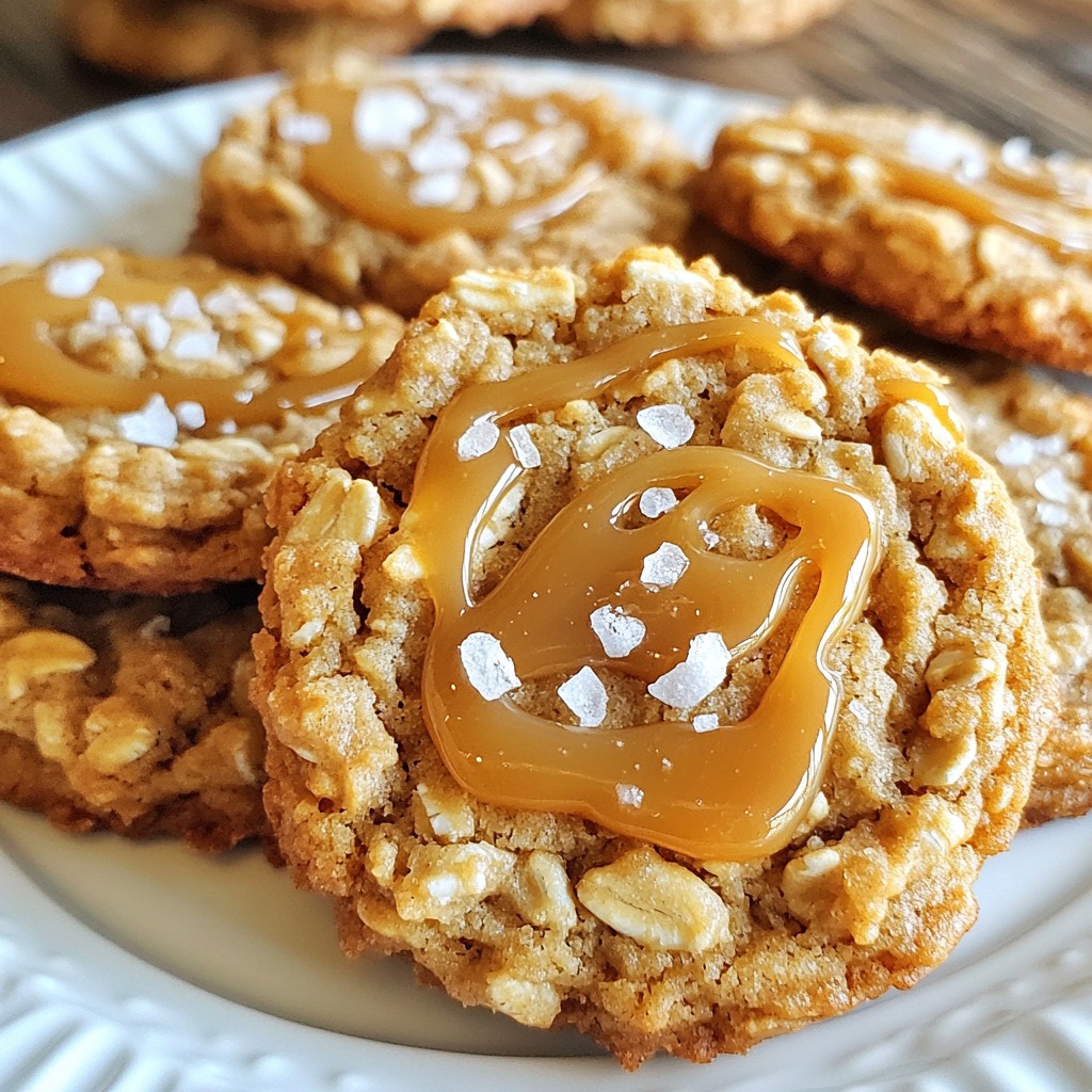 Salted Caramel Oatmeal Cookies Irresistible Treats