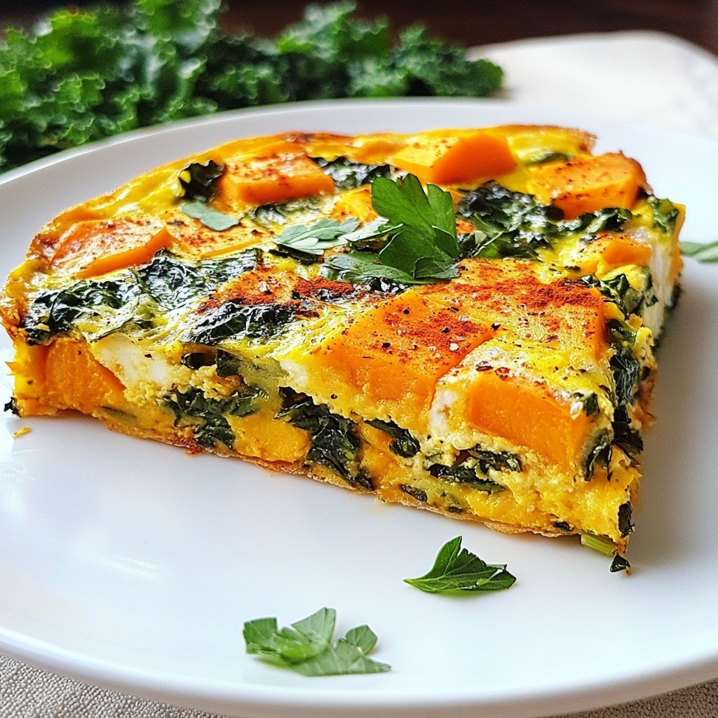 Sweet Potato Kale Frittata Delicious and Nutritious Dish