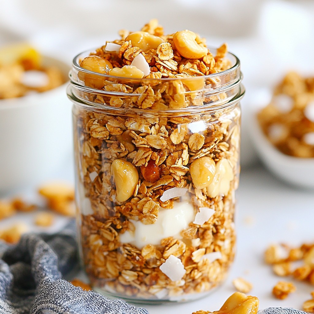 Coconut Macadamia Granola Crunchy and Wholesome Snack