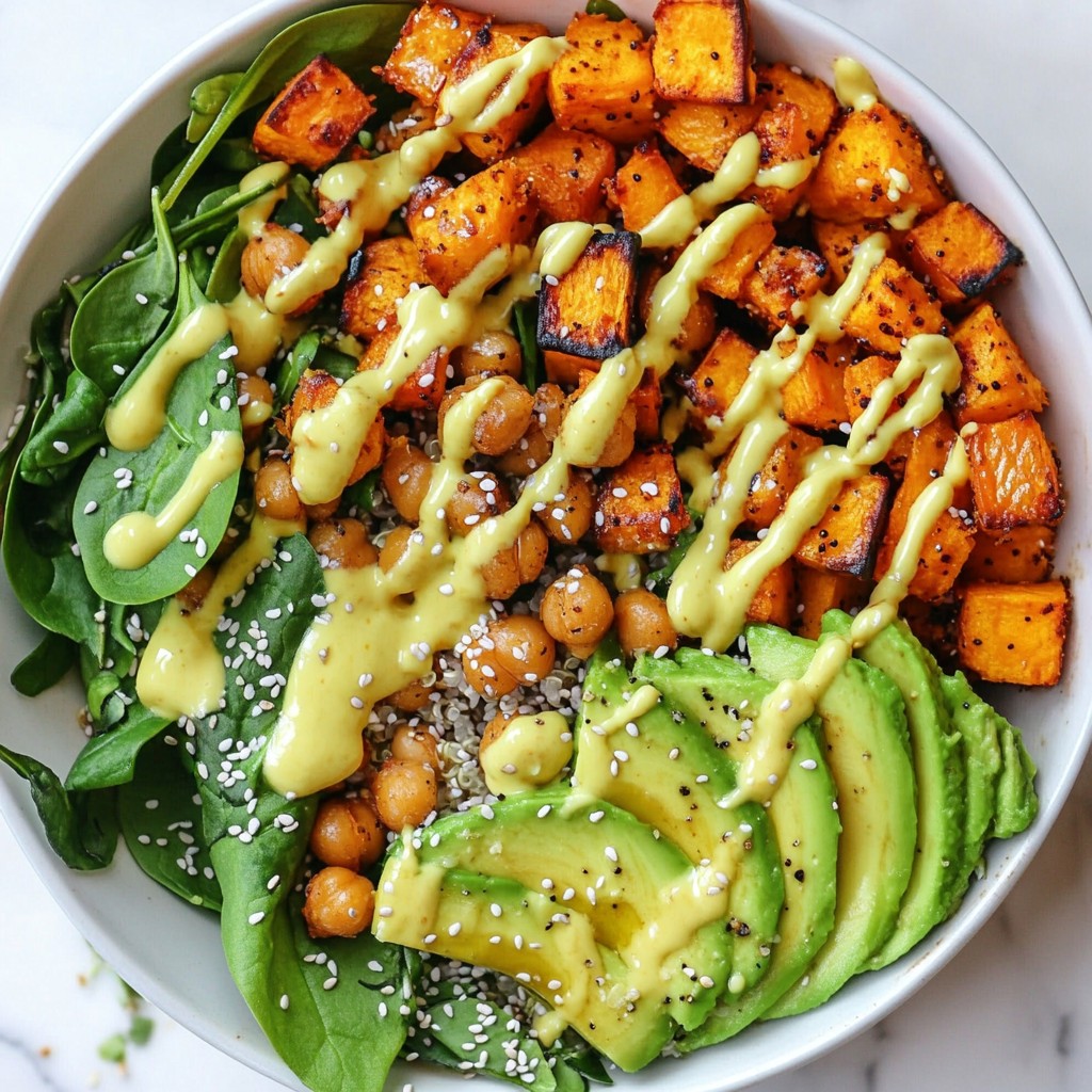 Savory Sweet Potato Chickpea Buddha Bowl Delight