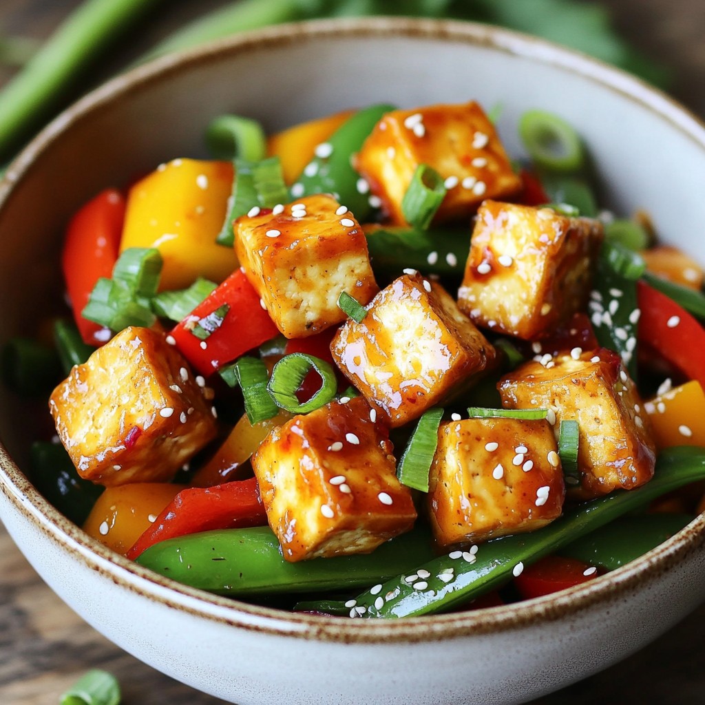 Sweet Chili Lime Tofu Stir Fry Flavorful and Easy Meal