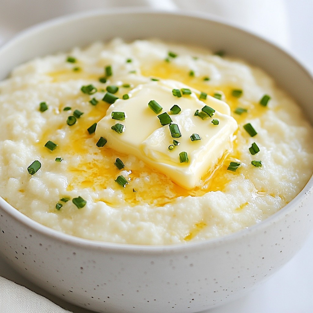 Creamy White Cheddar Grits Comforting and Easy Recipe