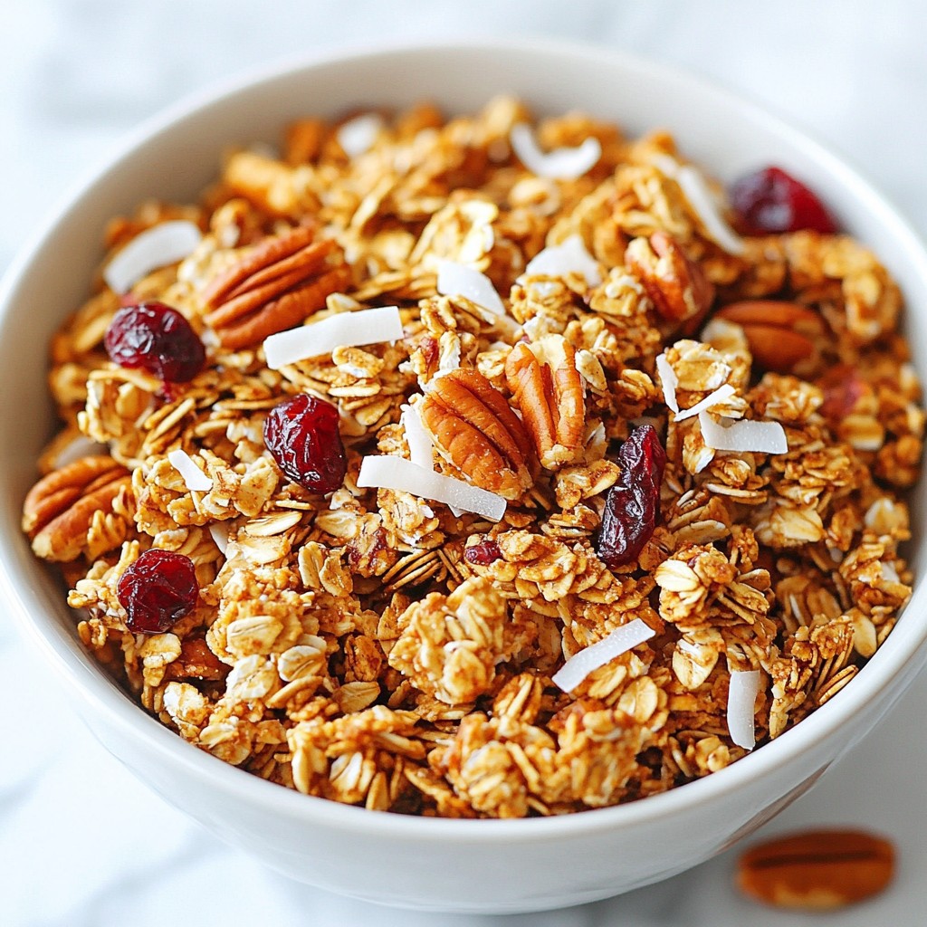 Maple Pecan Granola Crunchy and Healthy Snack Recipe