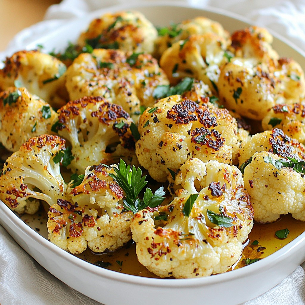 Garlic Herb Roasted Cauliflower Simple Flavor Boost