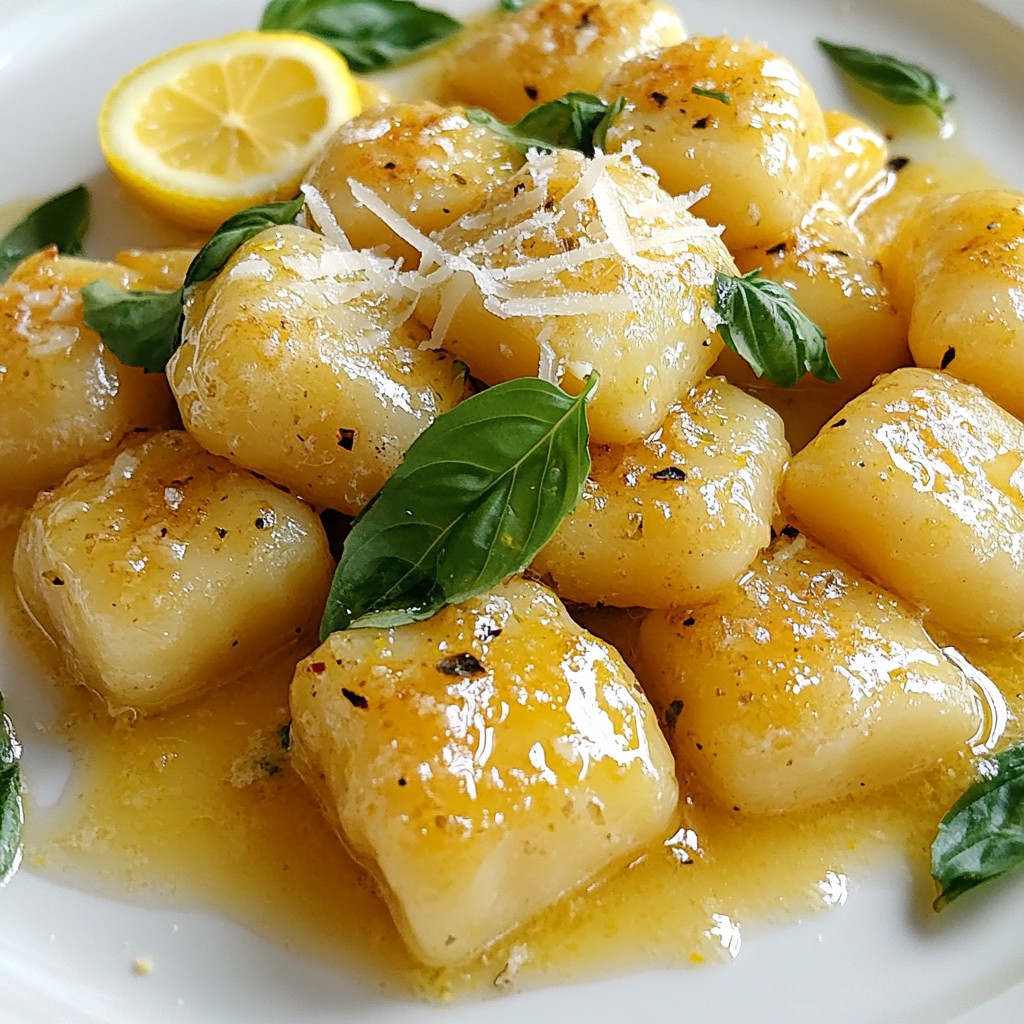 Lemon Garlic Butter Gnocchi Simple and Flavorful Dish