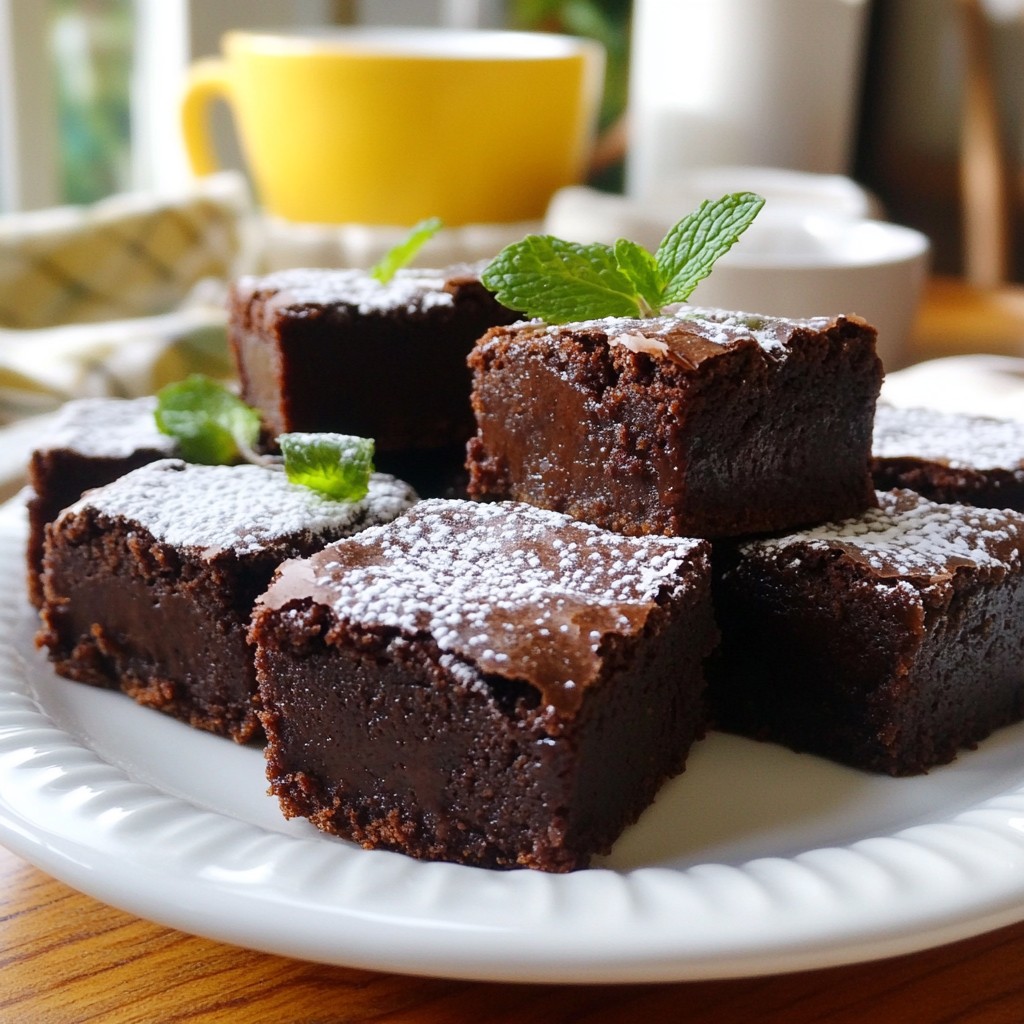 Chocolate Mint Brownie Bites Delightful and Simple Treat