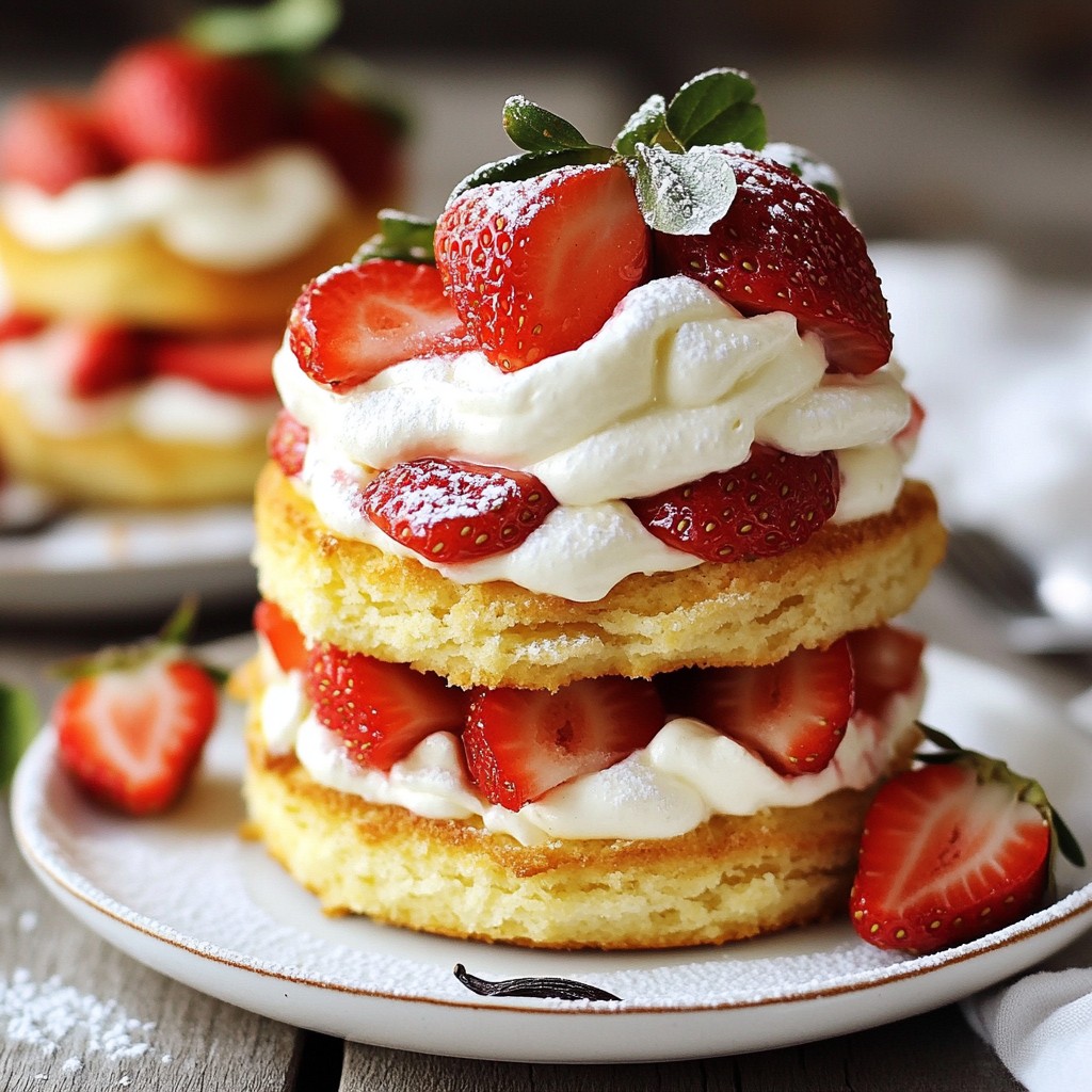 Delicious Vanilla Bean Strawberry Shortcake Recipe