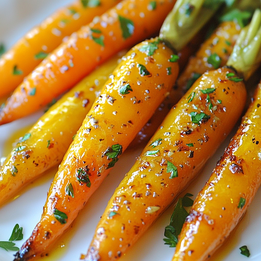 Garlic Herb Roasted Carrots Flavorful Side Dish Recipe