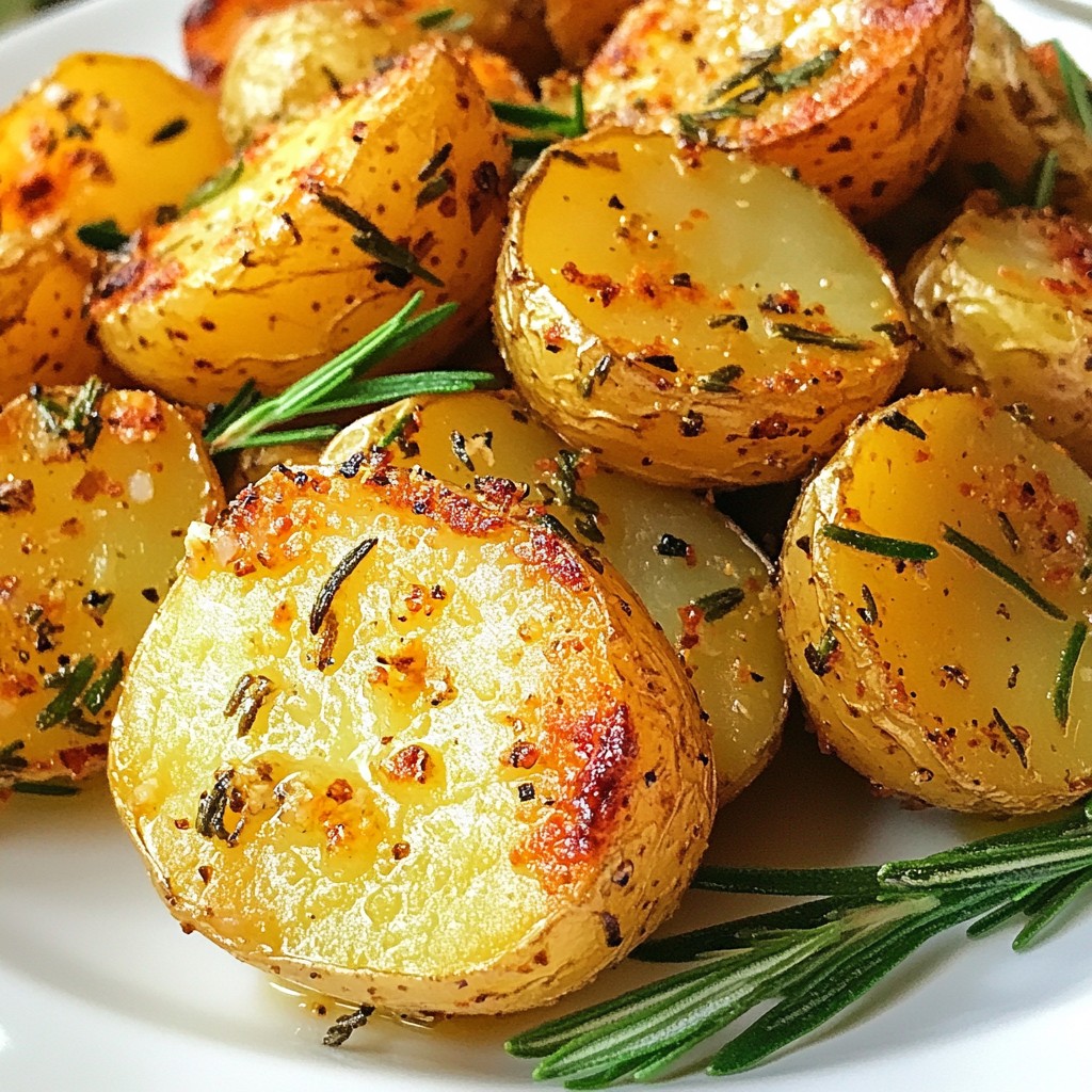 Garlic Herb Roasted Baby Potatoes Crunchy Delight