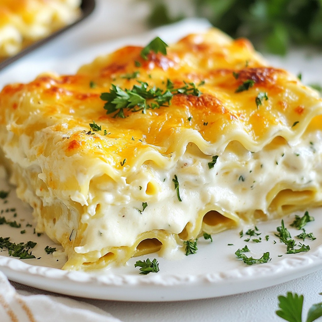 Chicken Alfredo Lasagna Roll Ups Savory and Simple Dish