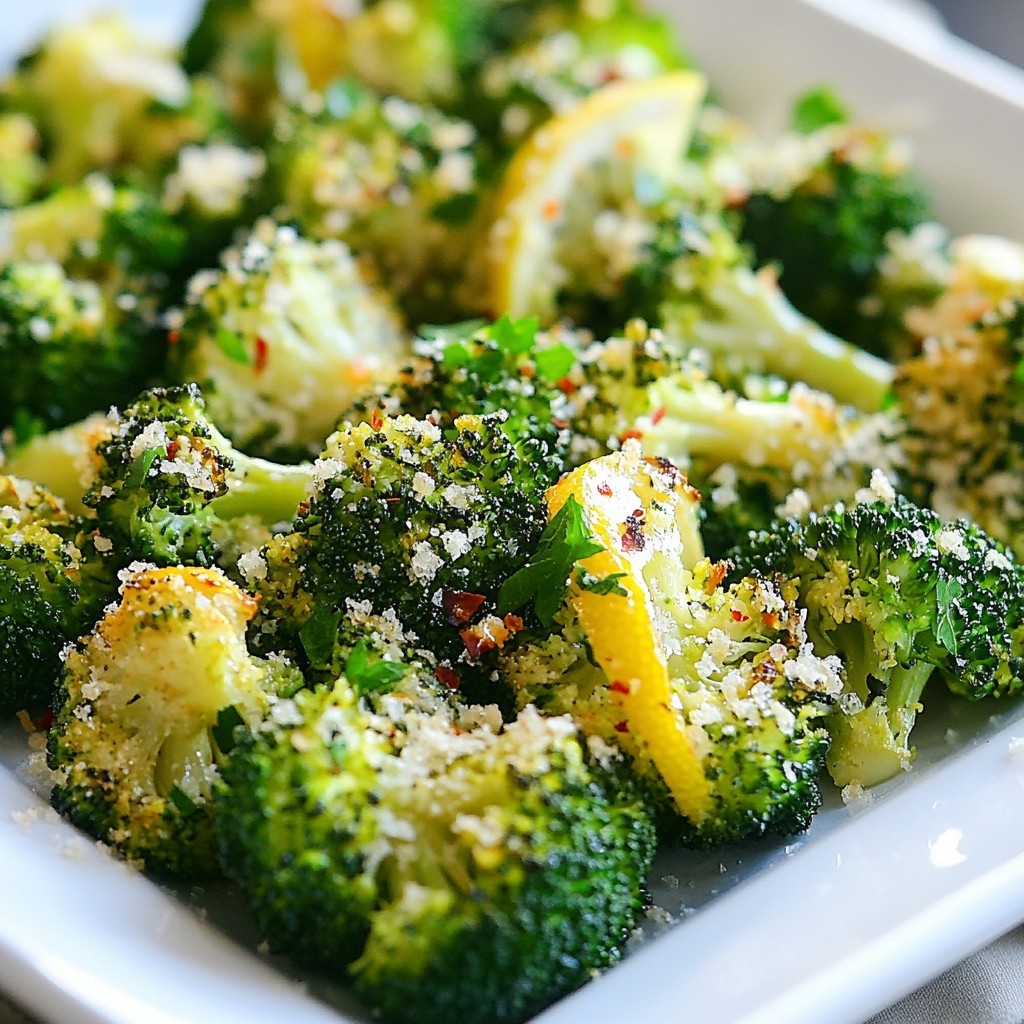 Lemon Garlic Roasted Broccoli Flavorful Side Dish