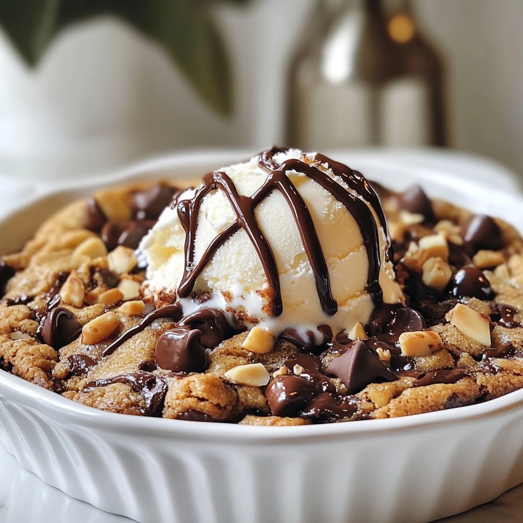 Chocolate Chip Cookie Skillet Easy Dessert Recipe