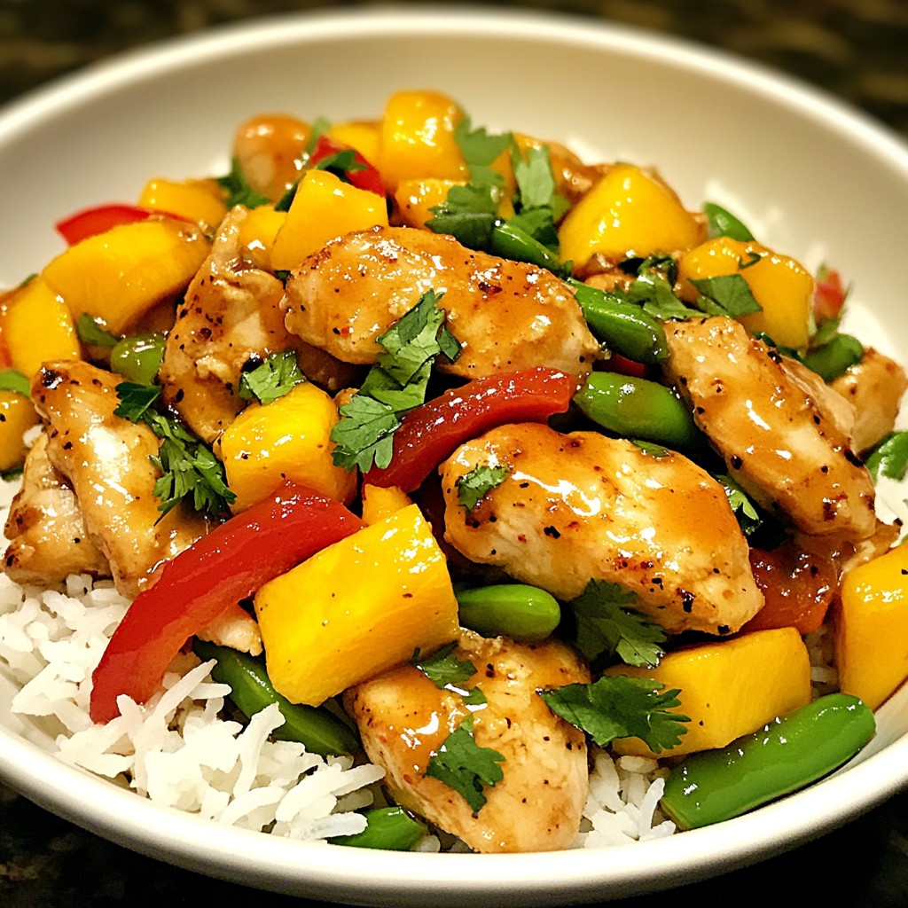 Spicy Mango Chicken Stir Fry Flavorful Weeknight Meal