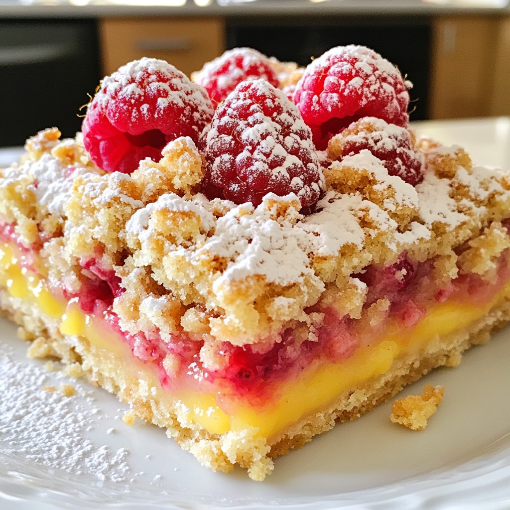 Lemon Raspberry Crumble Bars Simple and Tasty Treat