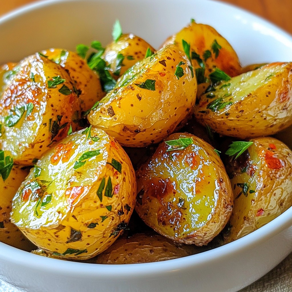 Garlic Herb Roasted Baby Potatoes Simple Delight
