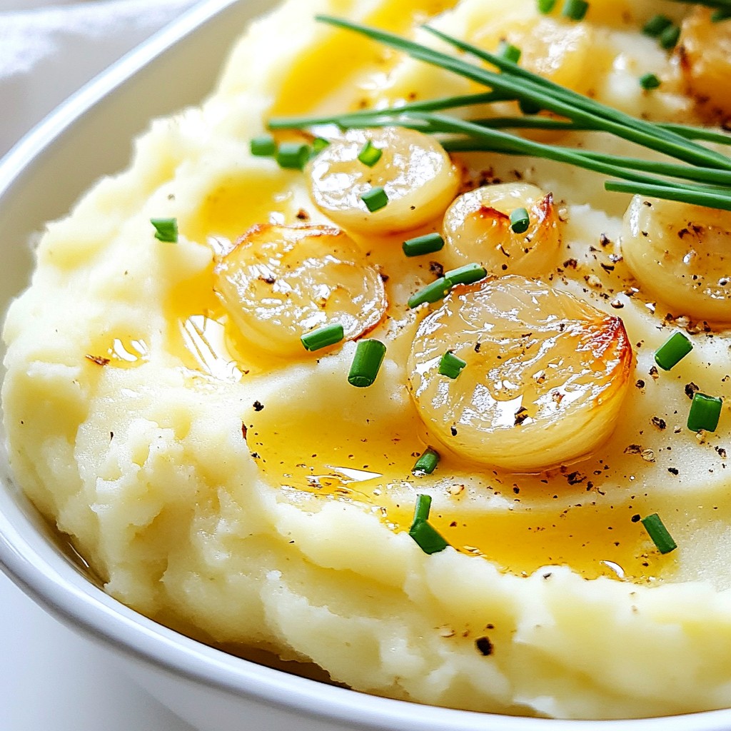 Roasted Garlic Mashed Potatoes Creamy and Rich Flavor