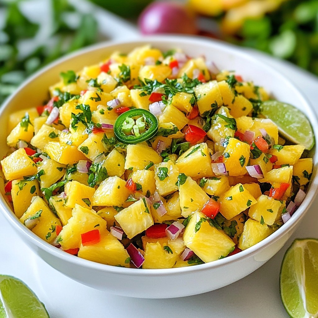 Tropical Pineapple Mango Salsa Fresh and Flavorful Dish