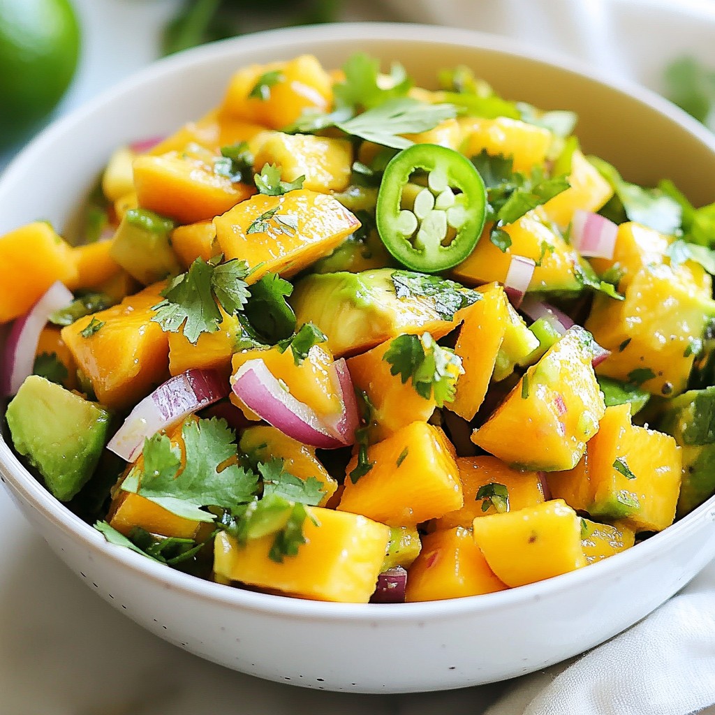 Mango Avocado Salsa Fresh and Tasty Delight