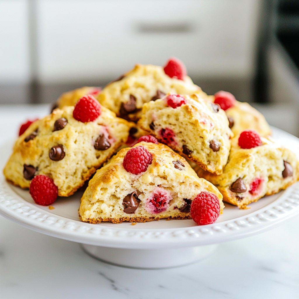 Raspberry Chocolate Chip Scones Delightful and Easy Recipe