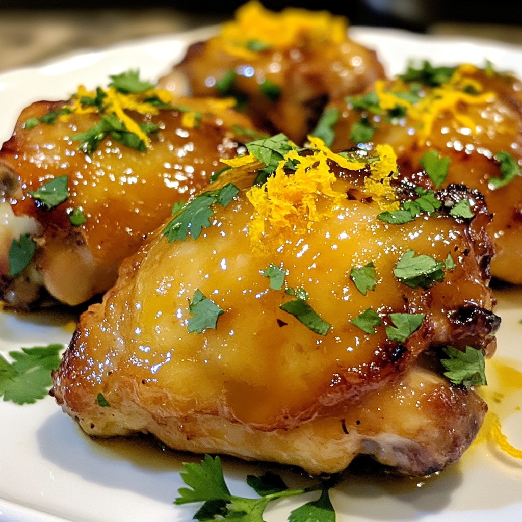 Orange Glazed Chicken Thighs Flavorful and Easy Recipe