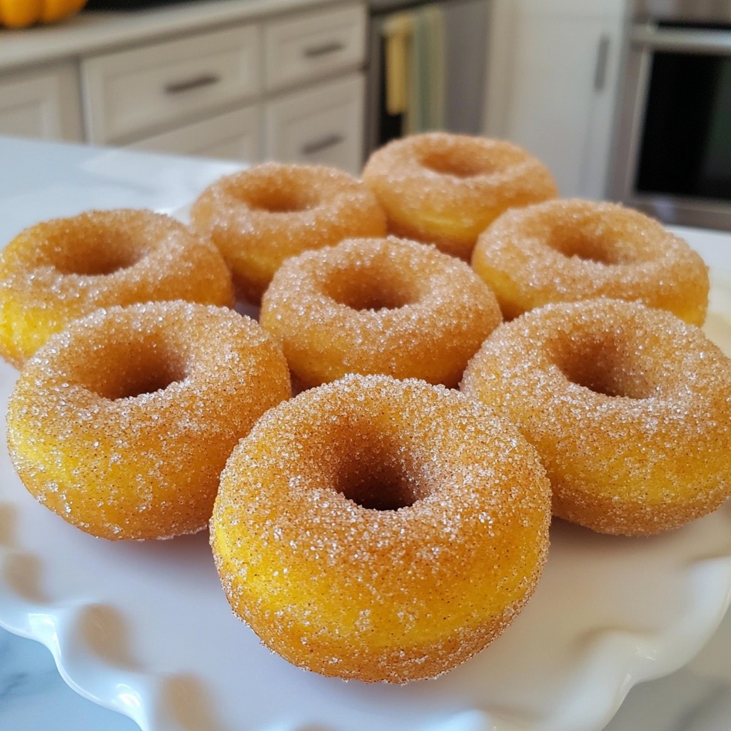 Cinnamon Sugar Pumpkin Donuts Delightful Fall Treat