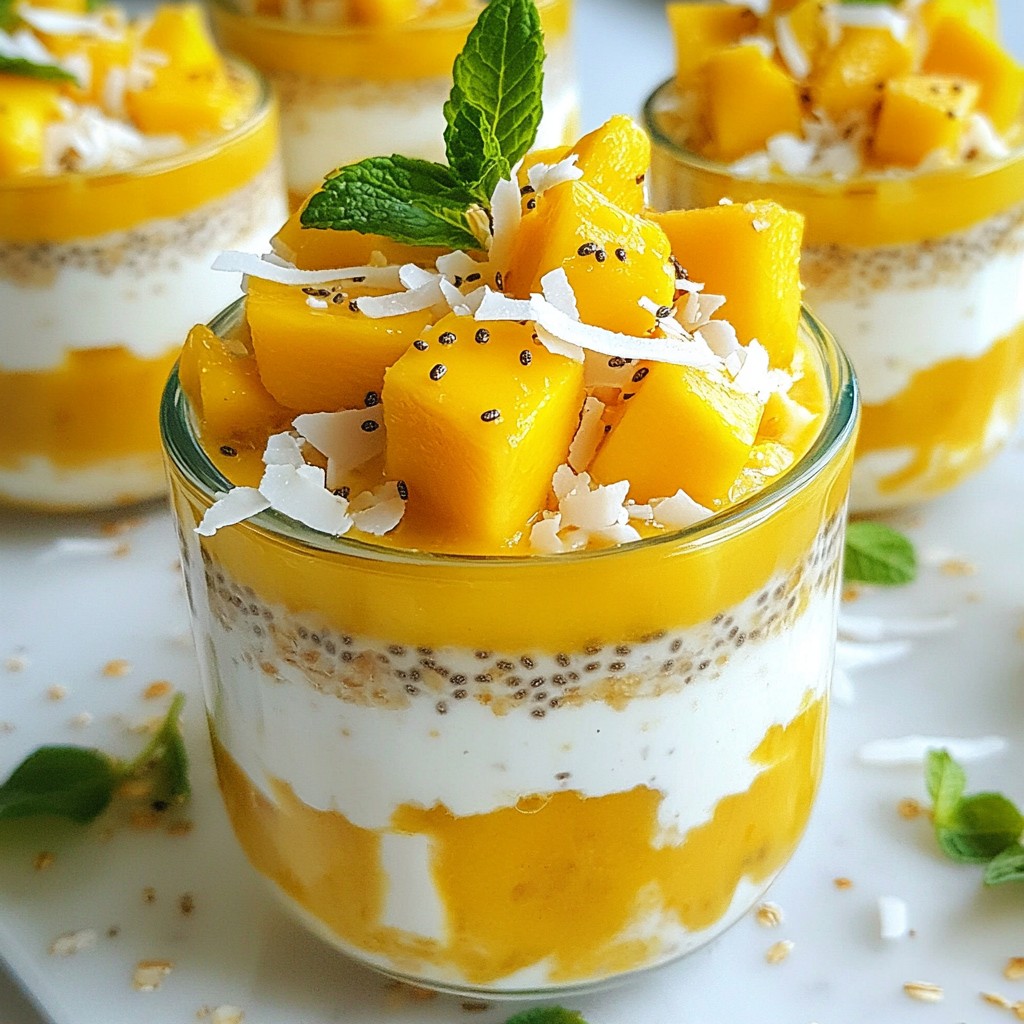 Mango Coconut Overnight Oats Tasty and Simple Meal