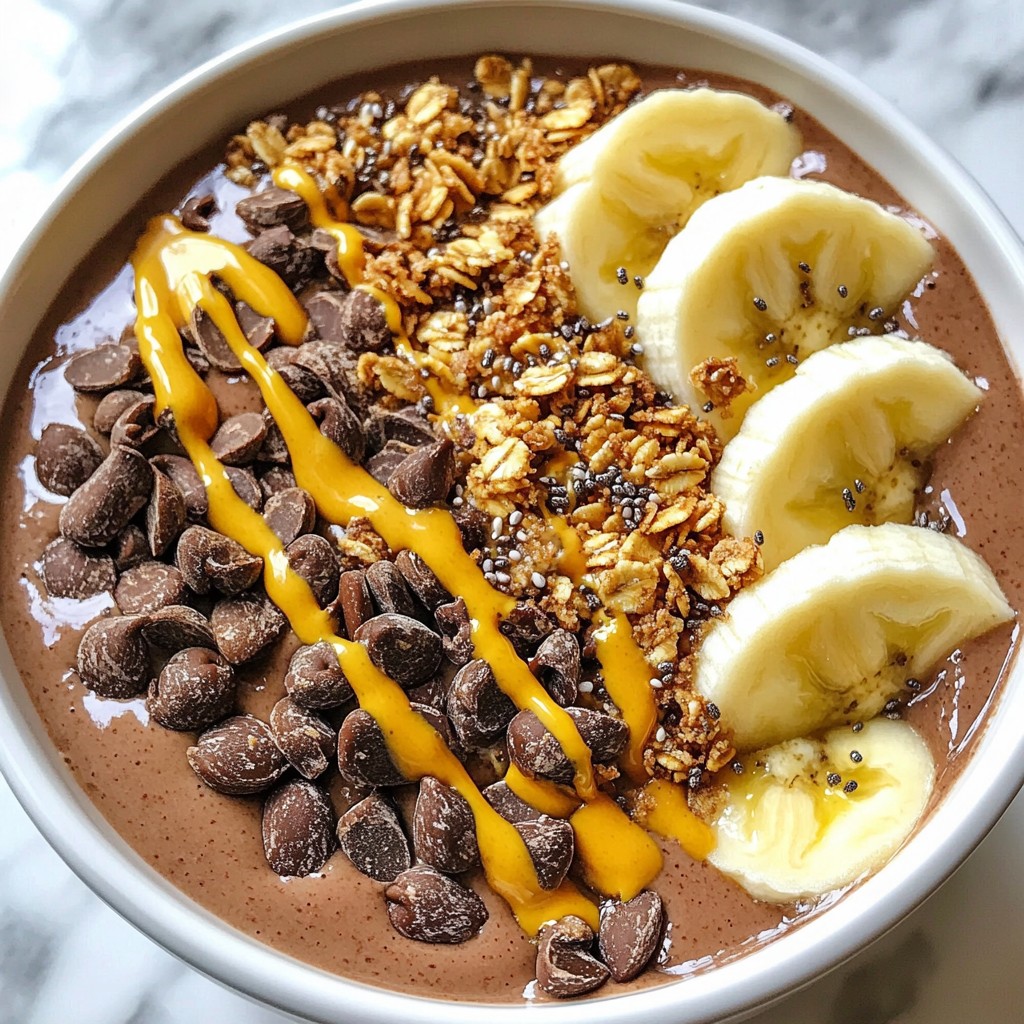 Chocolate Peanut Butter Smoothie Bowl Simple Delight
