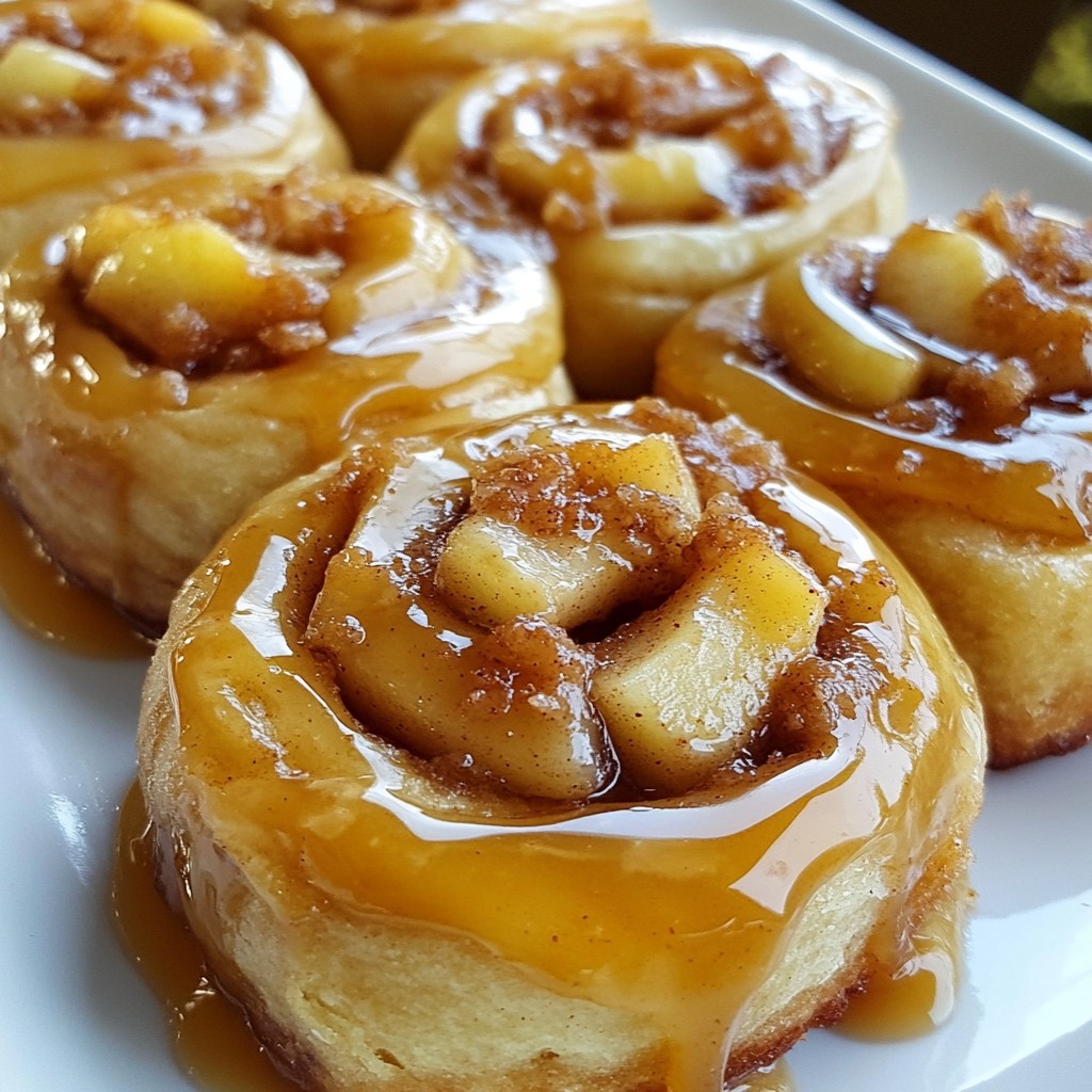 Caramel Apple Cinnamon Rolls Irresistible Sweet Treat